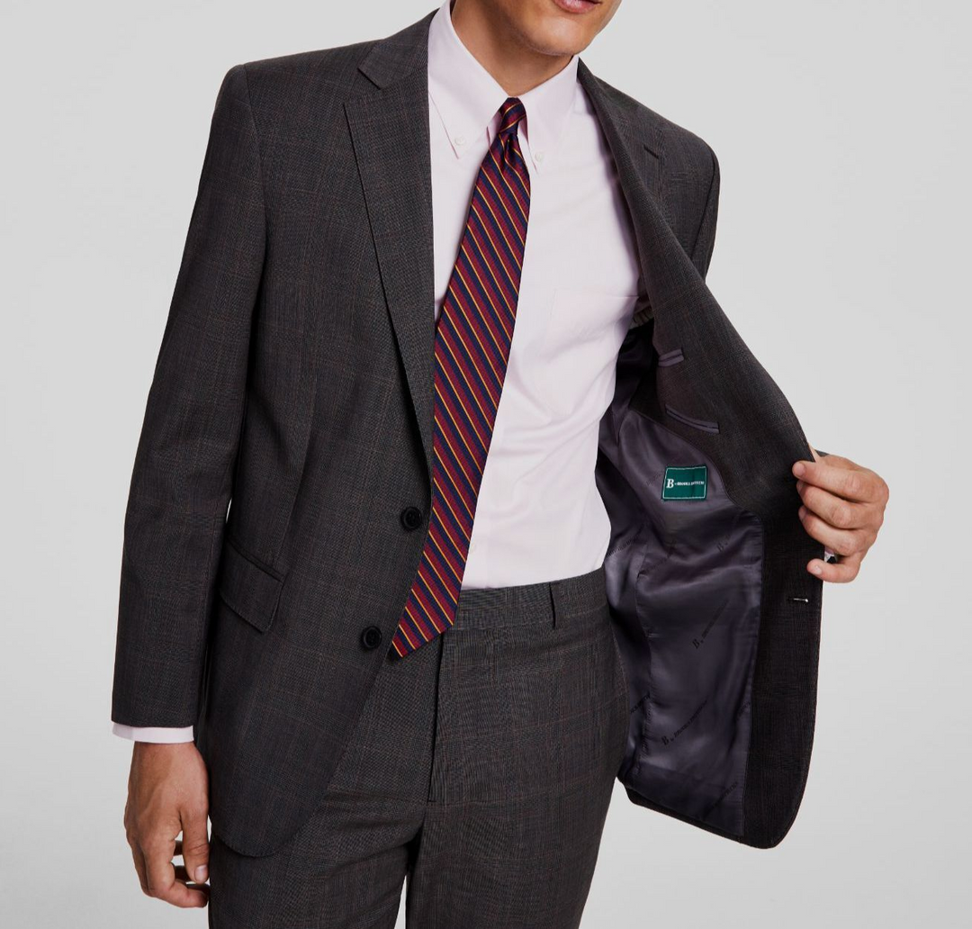 B by Brooks Brothers Men's Classic-Fit Stretch Pinstripe Jacket MSRP $450