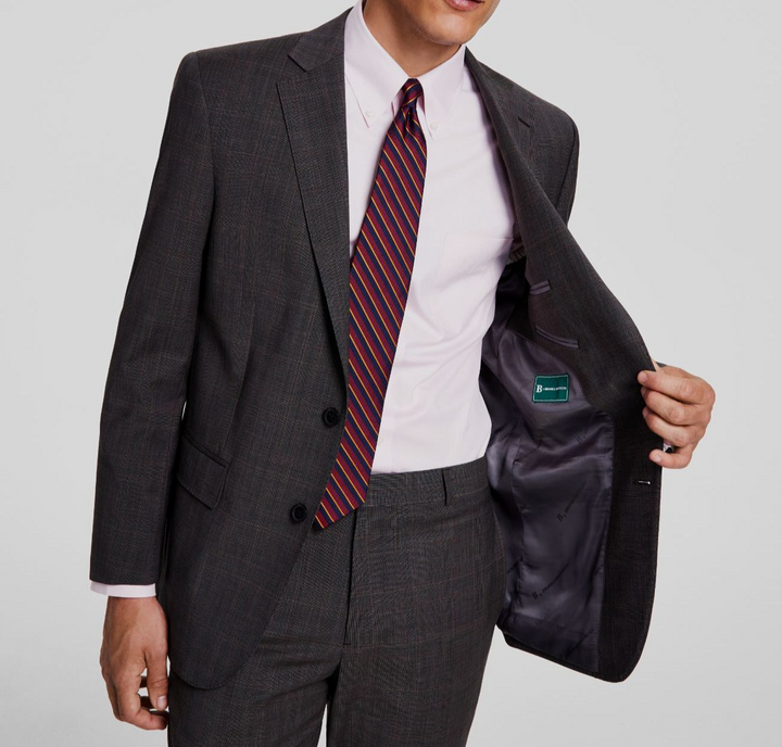 B by Brooks Brothers Men's Classic-Fit Stretch Pinstripe Jacket MSRP $450