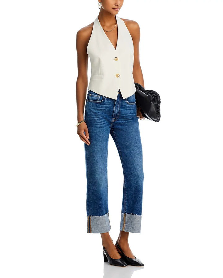 7 For All Mankind Logan High Rise Ankle Stovepipe Jeans MSRP $208