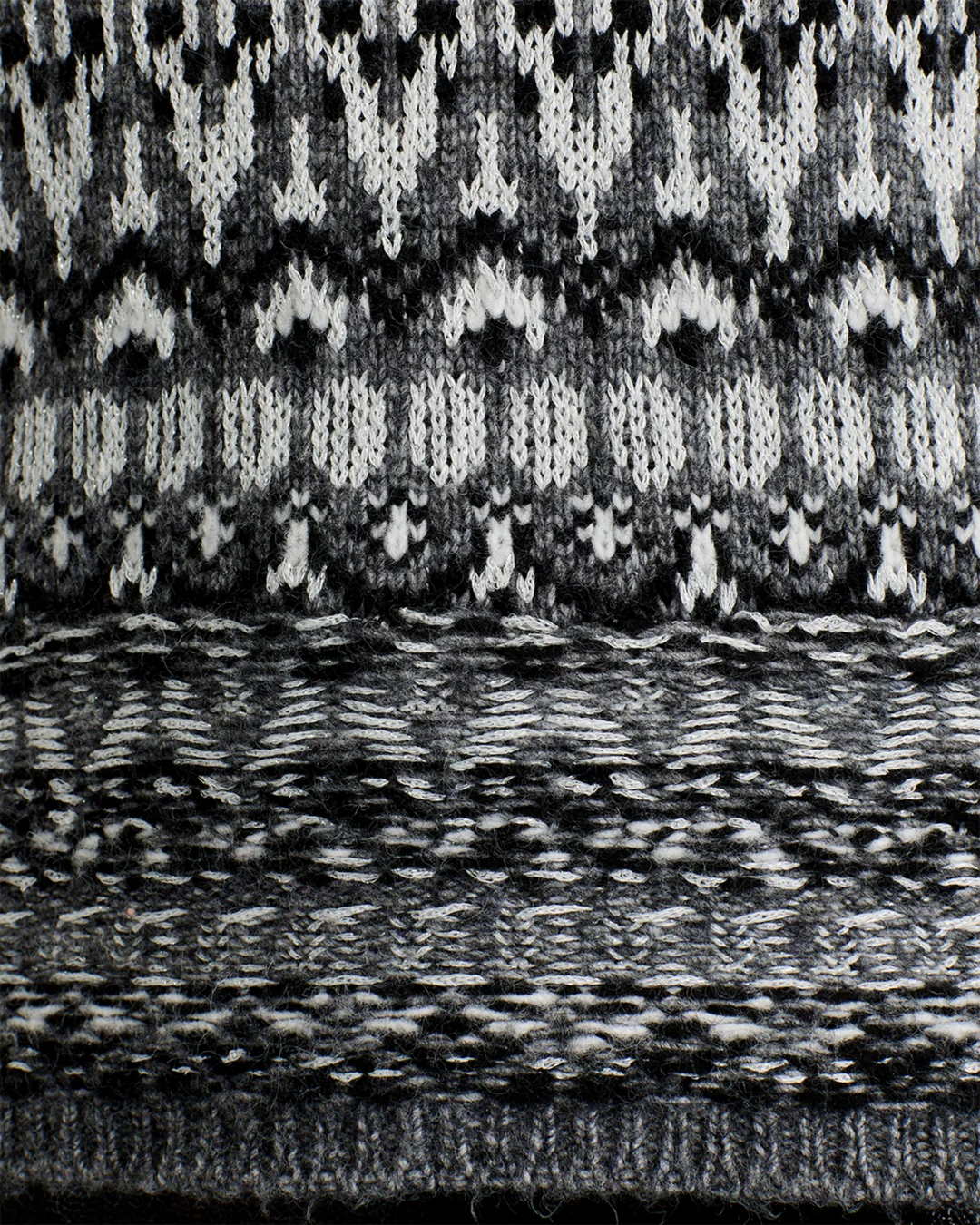 Steve Madden Women's Indie Fair Isle Mock-Neck Sweater MSRP $89