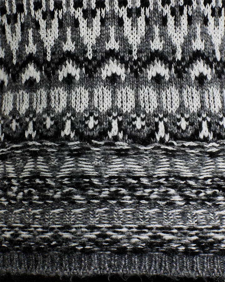 Steve Madden Women's Indie Fair Isle Mock-Neck Sweater MSRP $89