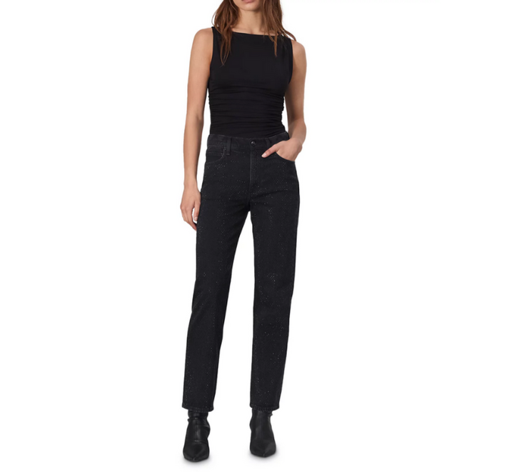 rag & bone Harlow Embellished Straight Leg Ankle Jeans MSRP $378