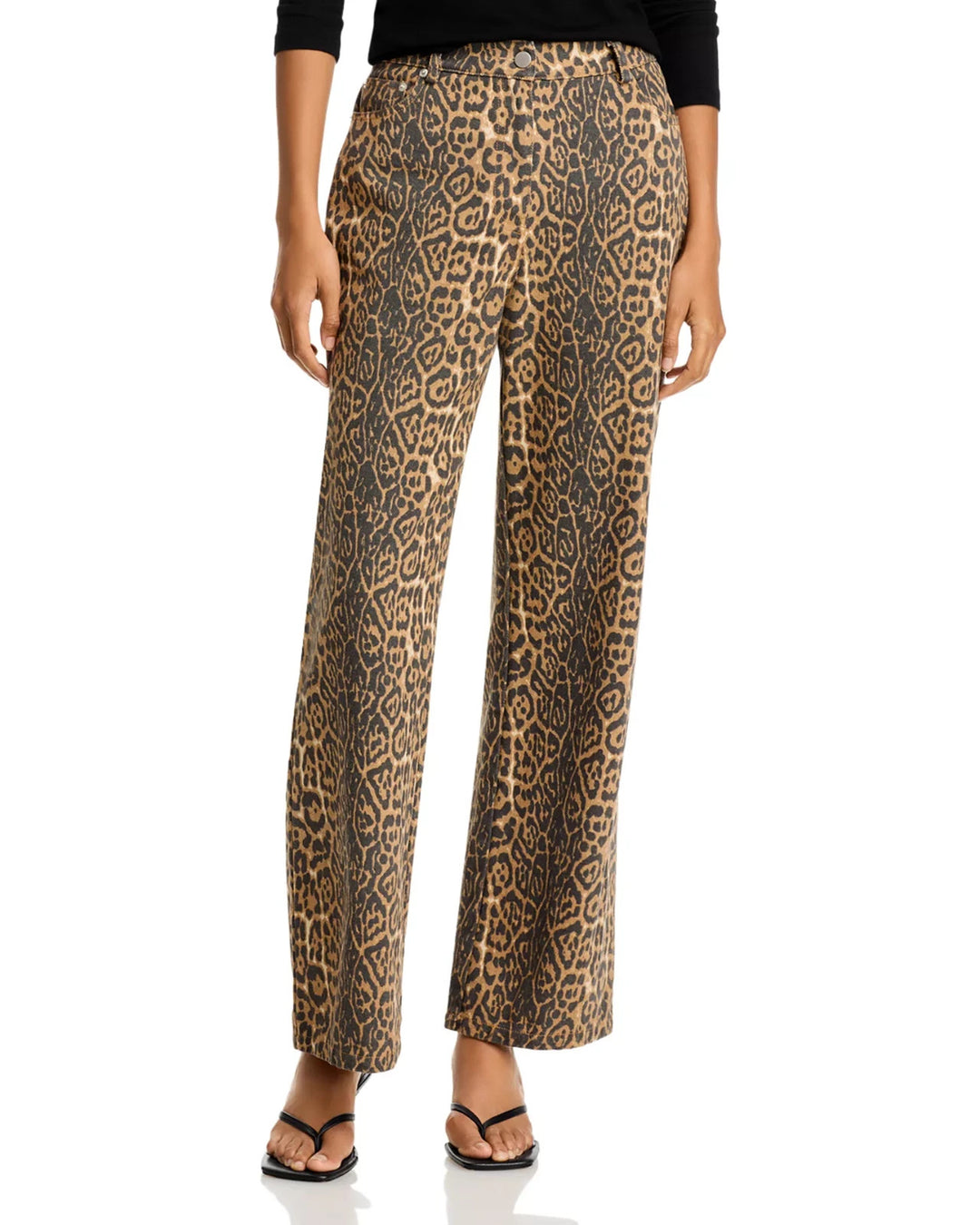 Lucy Paris Cheetah Five Pocket Jeans MSRP $99