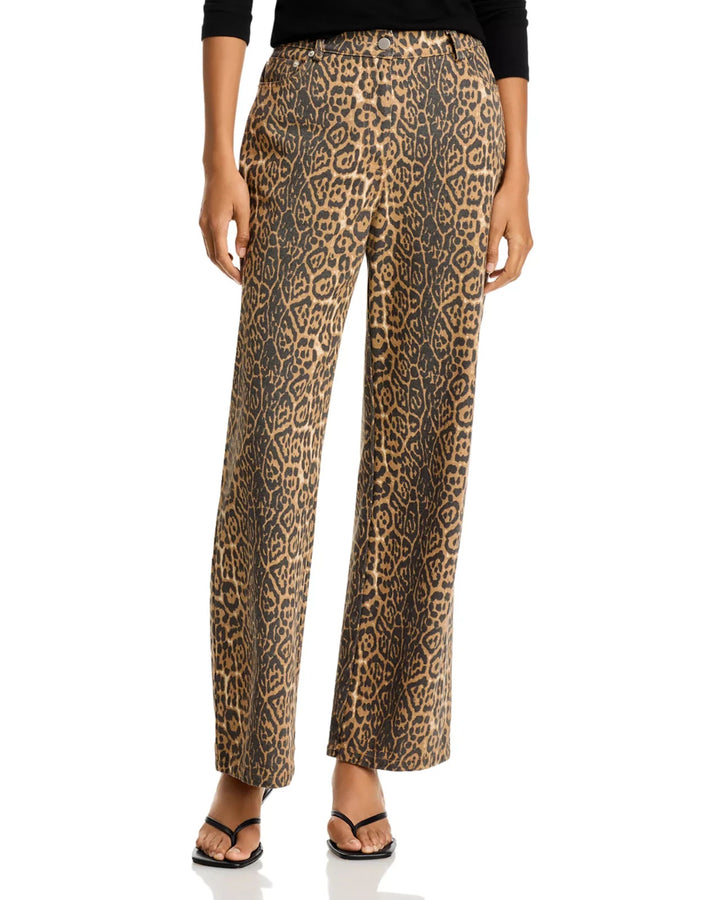 Lucy Paris Cheetah Five Pocket Jeans MSRP $99