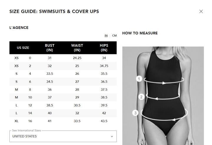 L'AGENCE Lisa South Western Plunge Belted One Piece Swimsuit MSRP $358