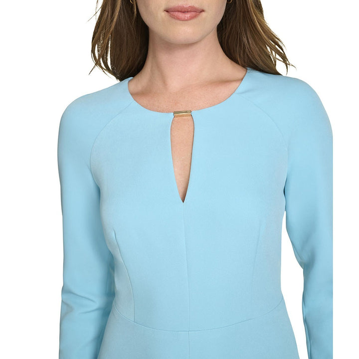 Tommy Hilfiger Women's Keyhole Fit & Flare Dress MSRP $119