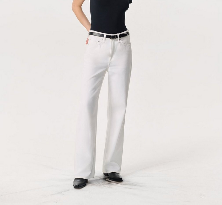 Rag & Bone Featherweight Logan Wide-Leg Jeans MSRP $298