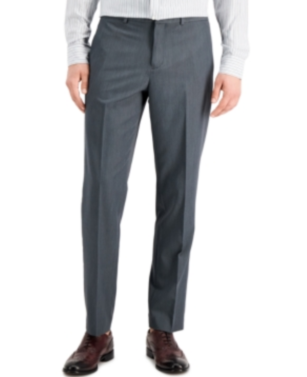 Perry Ellis Portfolio Men's Modern-Fit Stretch Solid Resolution Pants MSRP $95