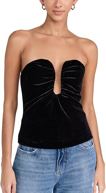ASTR the label Women's Arista Velvet Top MSRP $69