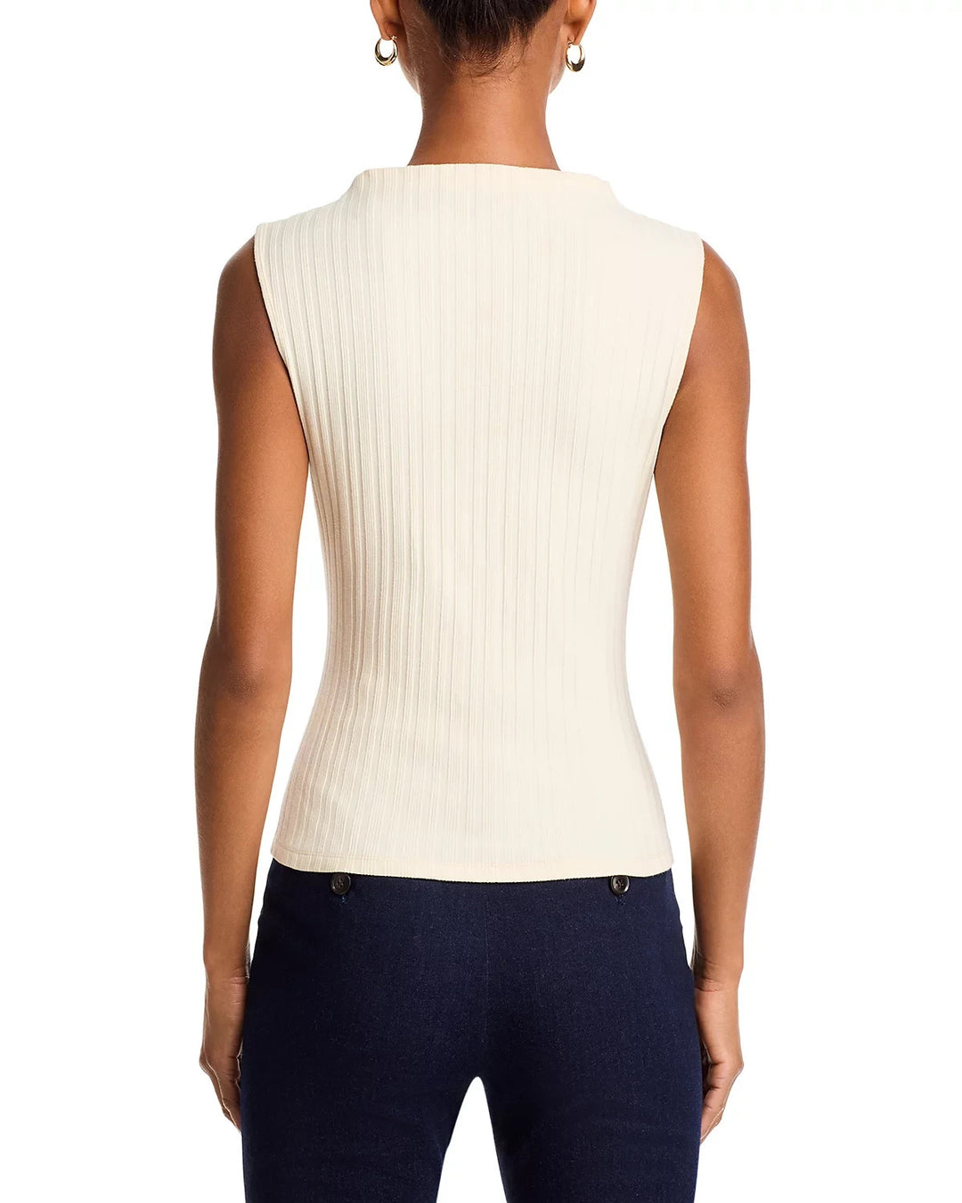 Veronica Beard Alora Ribbed Top MSRP $158