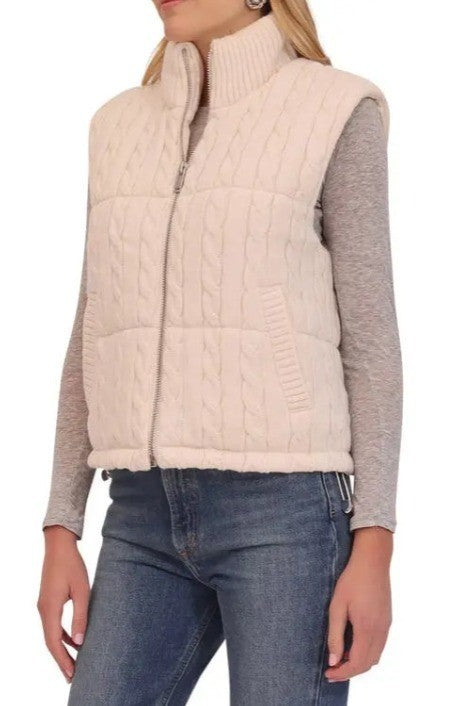 Bagatelle Cable Knit Vest MSRP $139