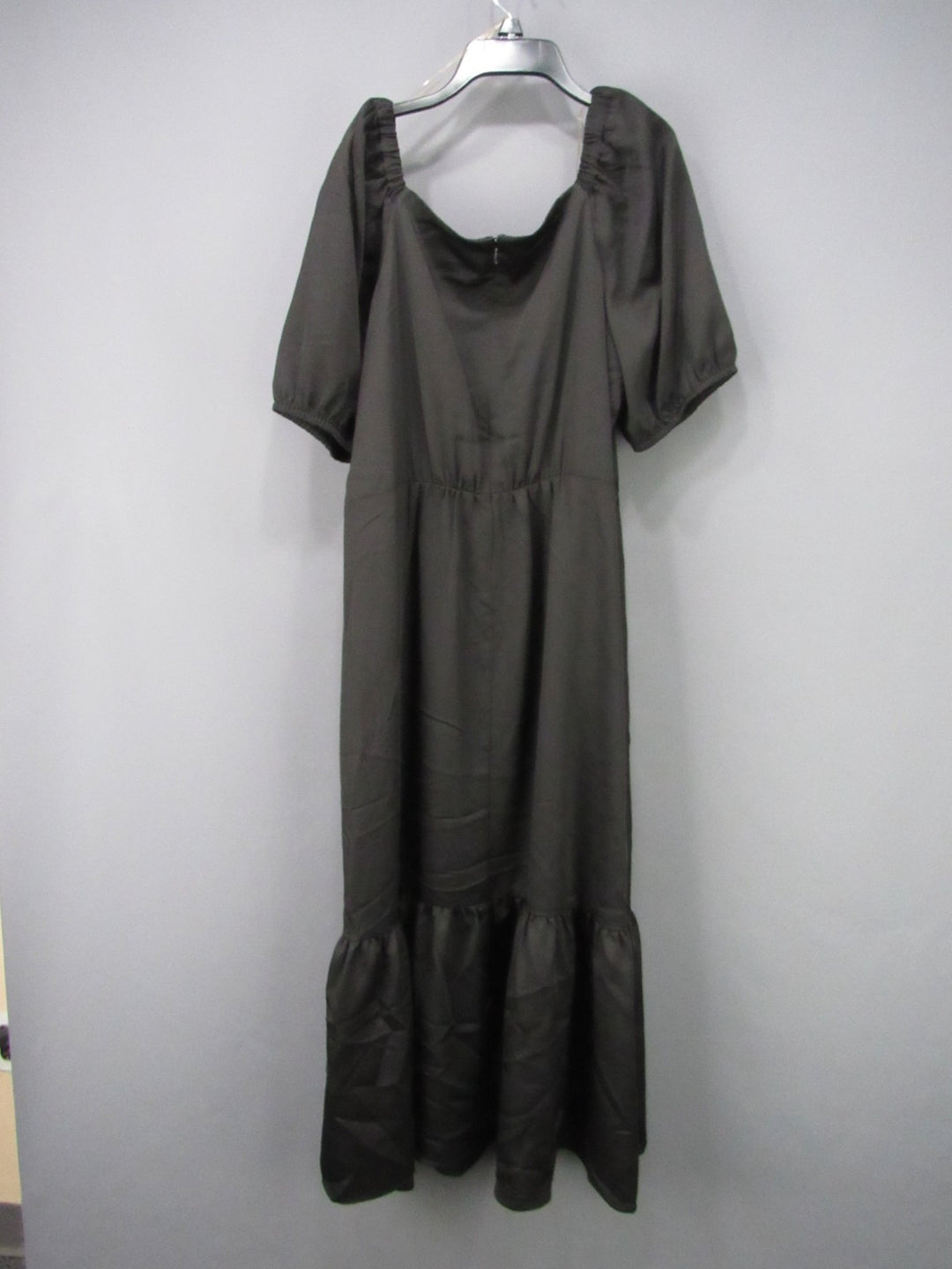 Anne Klein Women's Rhinestone Puff-Sleeve Midi Dress MSRP $139.00