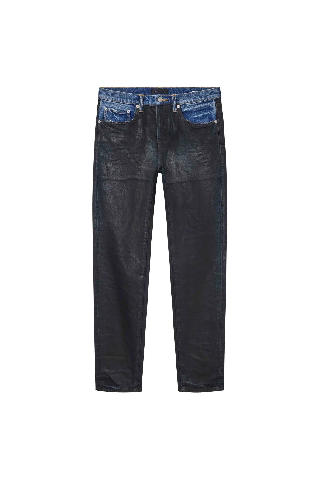 Purple Brand Coated Indigo Skinny Jeans MSRP $295