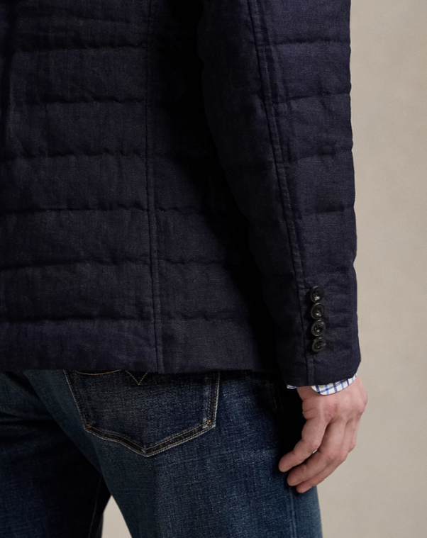 Polo Ralph Lauren Quilted Linen Down Jacket
