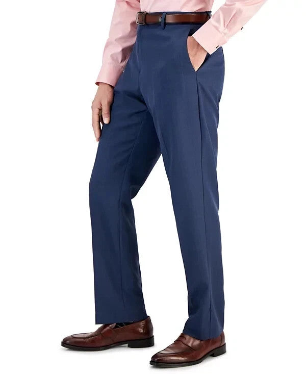 Perry Ellis Portfolio Men's Modern-Fit Stretch Solid Resolution Pants MSRP $95