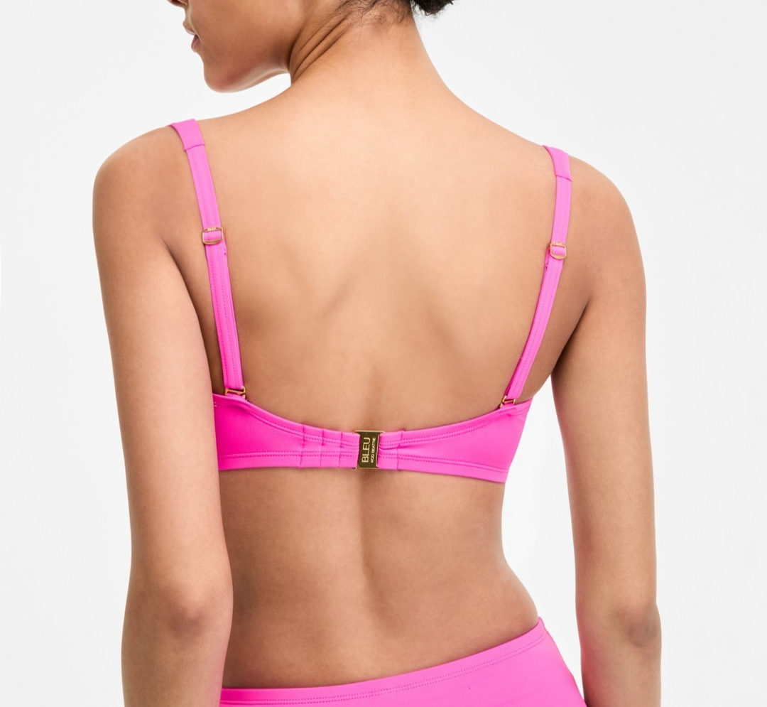 Bleu by Rod Beattie Key Item Shirred Bikini Top MSRP $59