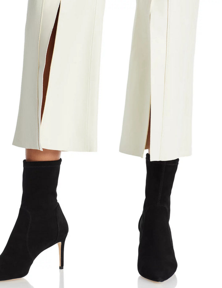 By Malene Birger Warran Cropped Wide Leg Leather Pants 19A 887