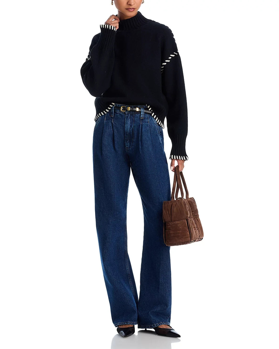 En Saison Merrill Whip Stitch Sweater MSRP $98