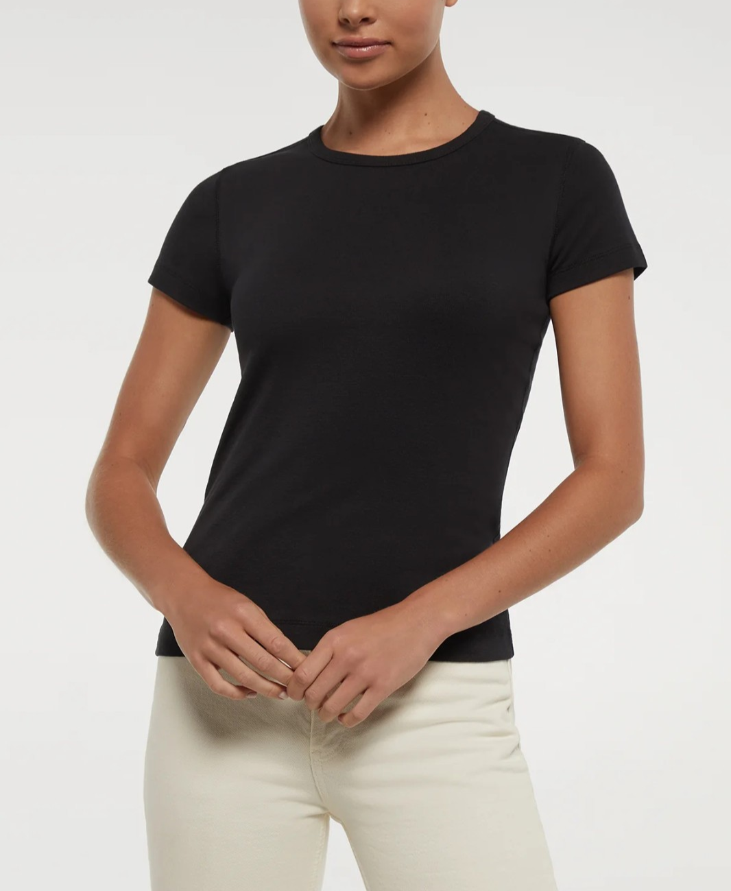 Three Dots Women's Short Sleeve Crewneck T-Shirt MSRP $42