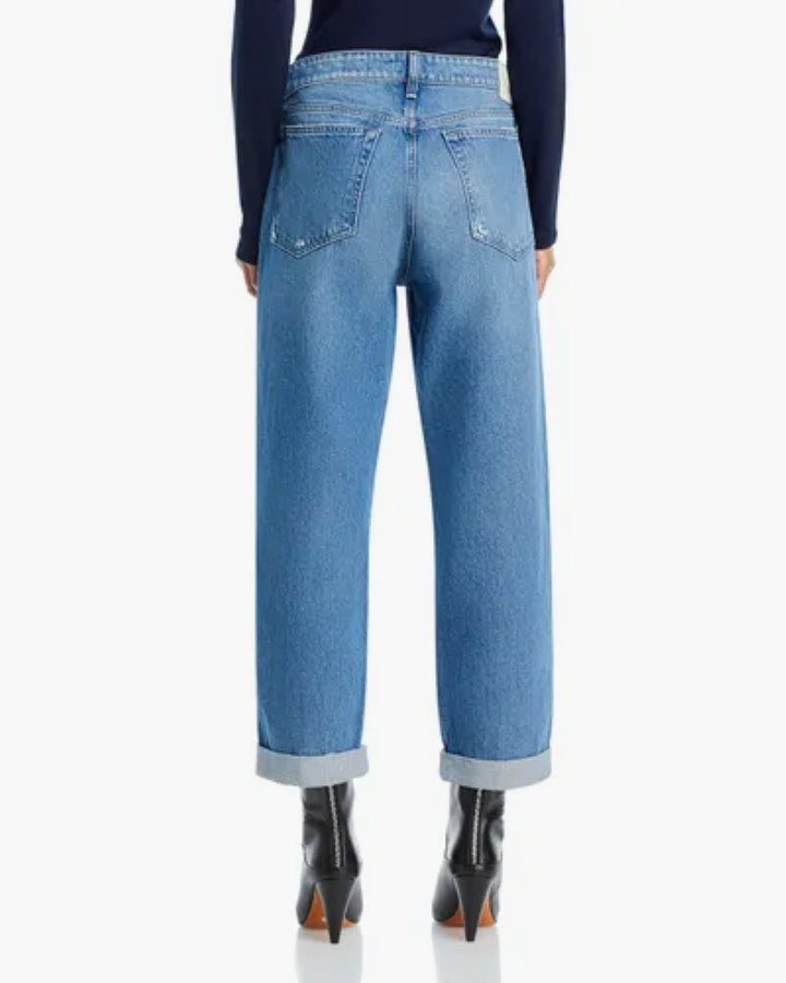 rag & bone Dre Low-Rise Cuffed Baggy Jeans MSRP $275