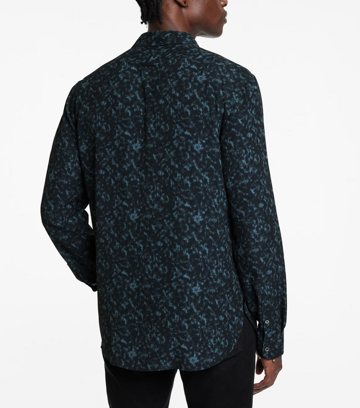John Varvatos Tara Regular Fit Print Shirt MSRP $348