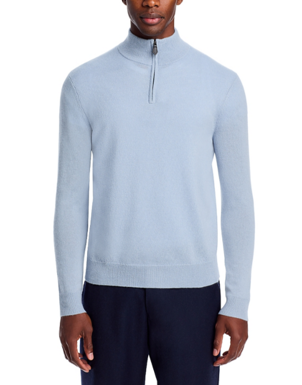 The Men Store Cashmere Half-Zip Sweater MSRP $228