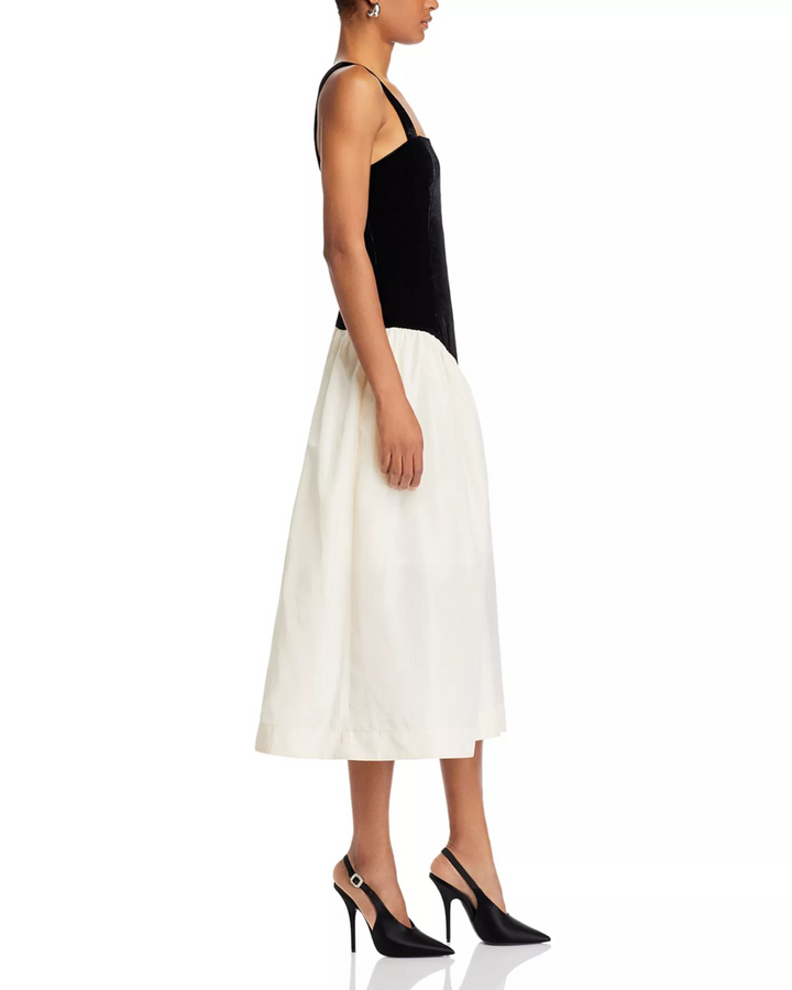 RHODE Georgina Color Blocked Midi Dress MSRP $495