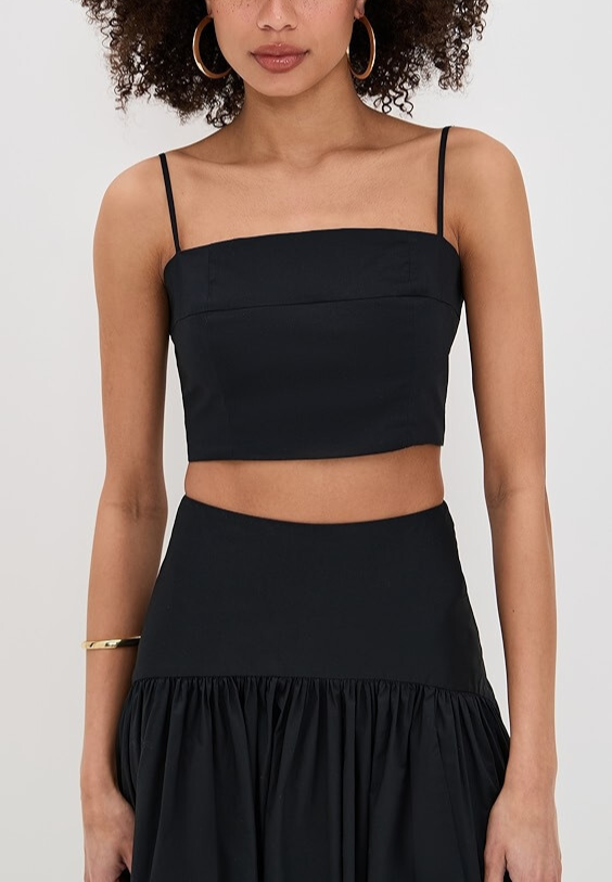 Staud Federico Crop Top MSRP $165