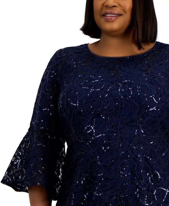 Alex Evenings Plus Size Sequined Lace Sheath Dress MSRP $199 DGFOutlet Alex Evenings Plus Size Sequined Lace Sheath Dress MSRP $199 DGFOutlet