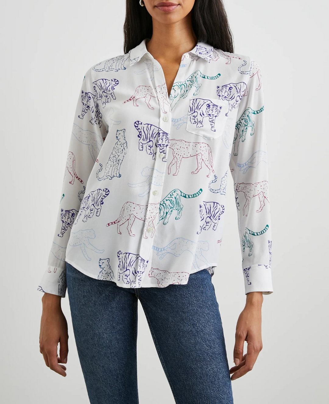 Rails Kate Long Sleeve Button-Down Shirt MSRP $268
