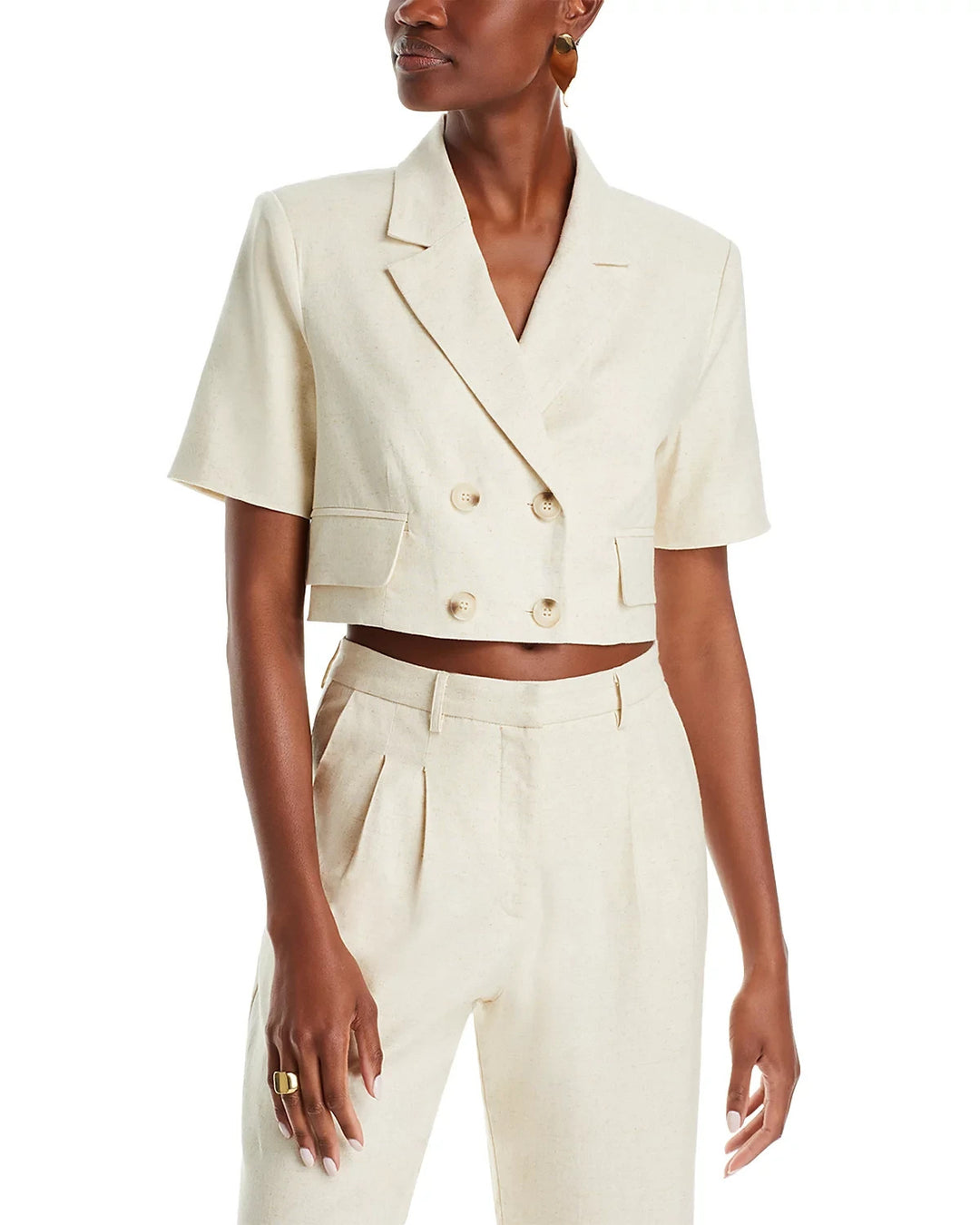 Lucy Paris Tia Cropped Blazer MSRP $89