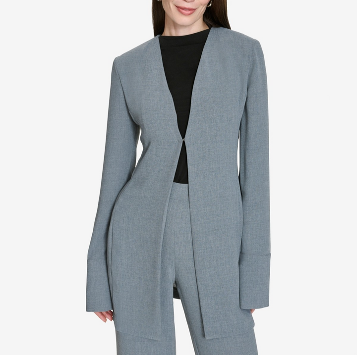 Halston Women's Kiss-Front Long-Sleeve Cardigan MSRP $139
