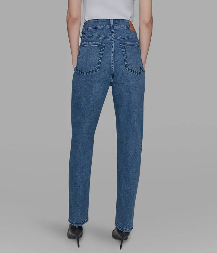 Karl Lagerfeld Straight Leg Jean with Patches MSRP $139