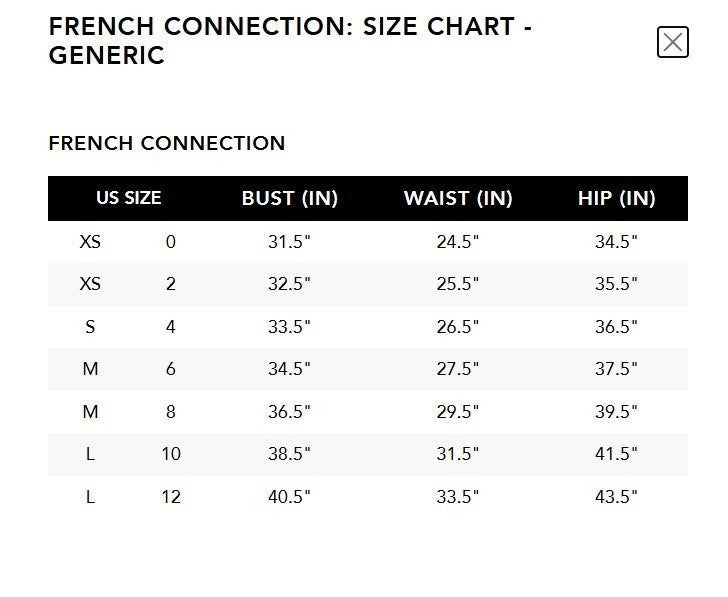 French Connection Inu Satin Strappy Occasion Dress MSRP $148