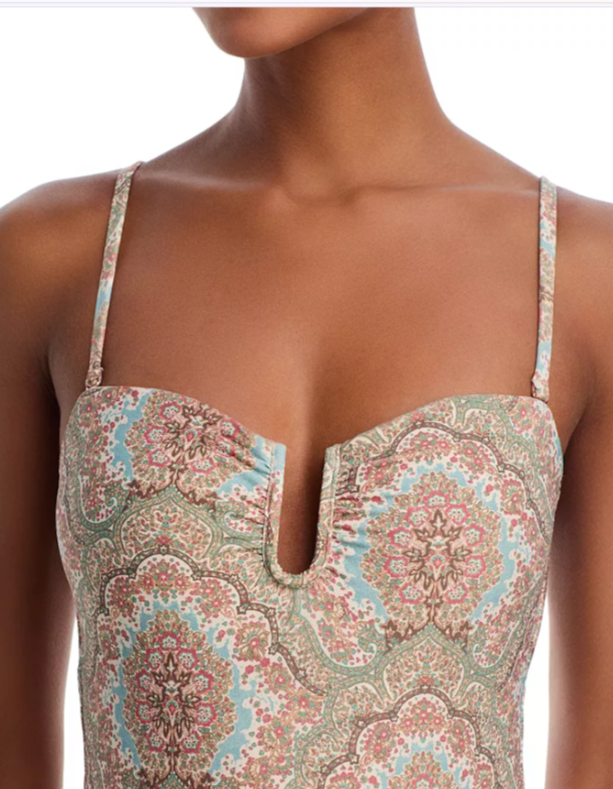 AIGE Gianna U Ring Front One Piece Swimsuit MSRP $229