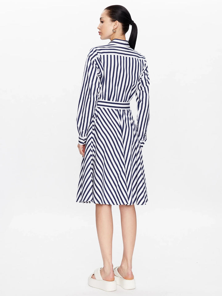 POLO RALPH LAUREN Striped dress with logo embroidery MSRP $248 Size 12