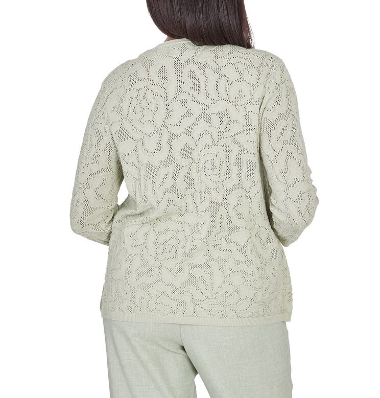 Alfred Dunner Women's English Two in One Top with Necklace MSRP $73.50