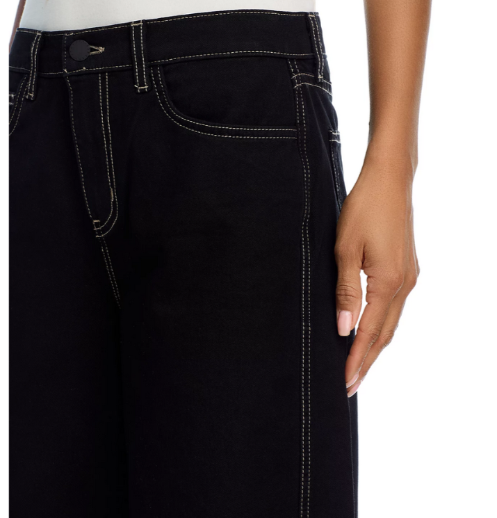 L'AGENCE Beau High Rise T Seam Wide Leg Jeans MSRP $275