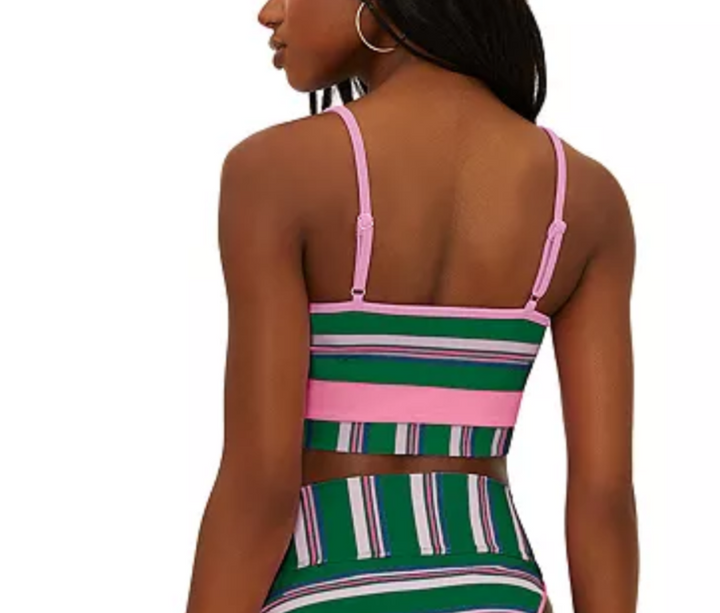 Beach Riot Eva Color Blocked Bikini Top MSRP $98