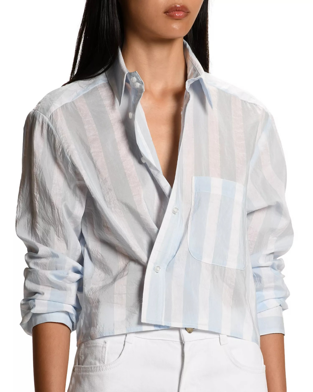 CISSA The Shorty Bedford Stripe Shirt MSRP $318