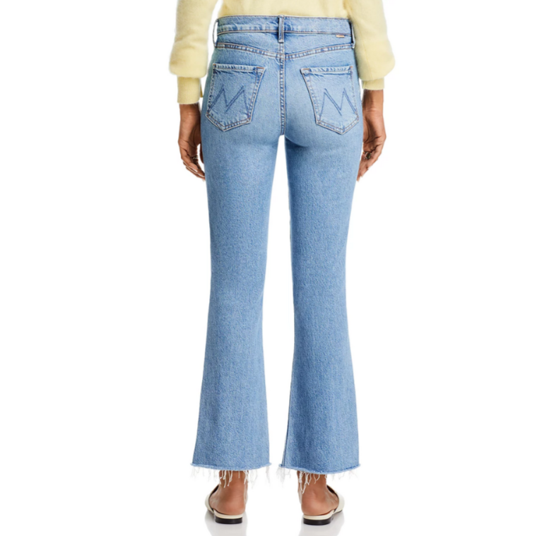 MOTHER The Outsider Flood Fray High Rise Jeans MSRP $268