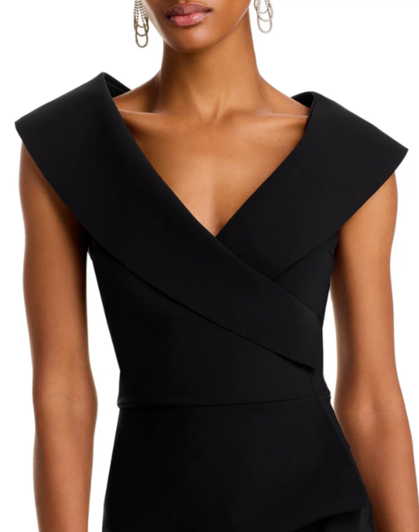 Chiara Boni La Petite Robe Off The Shoulder Maxi Dress MSRP $995