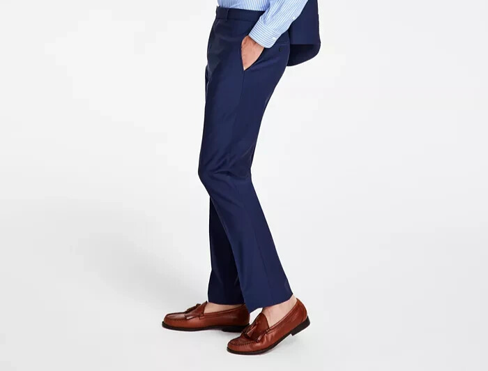 B By Brooks Brothers Men's Classic-Fit Stretch Wool Suit Pants $198 Size 34/32