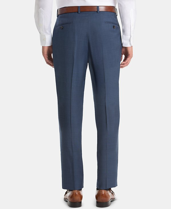 Lauren Ralph Lauren Men's UltraFlex Classic-Fit Blue Wool Pants MSRP $175