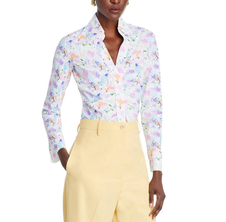Chiara Boni La Petite Robe Shohreh Print Shirt MSRP $330