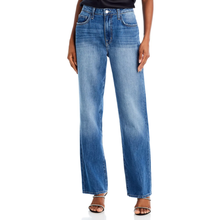 L'AGENCE Jones Ultra High Rise Stovepipe Straight Jeans MSRP $295