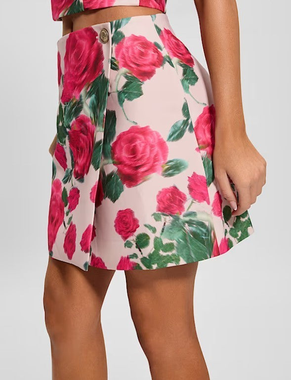 GUESS Eco Raissa Floral Wrap Skirt MSRP $89
