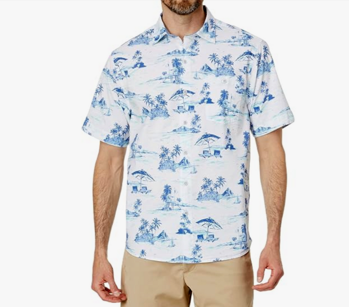 Tommy Bahama Nova Wave Beach Days Shirt MSRP $128