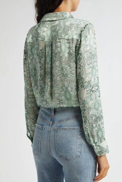 Alice and Olivia Eloise Blouse MSRP $395