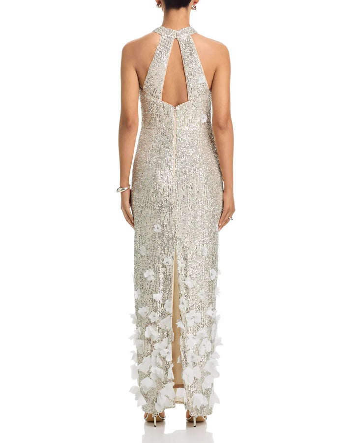 Eliza J Women's Sequin 3D Floral Gown MSRP $268